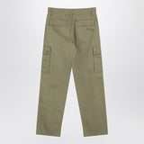 Burberry Khaki Cargo Pants With Signature Embroidery
