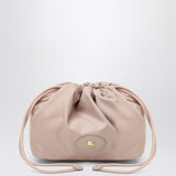 Burberry Pink Reversible Pouch With Drawstring Closure