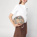 Burberry Pink Reversible Pouch With Drawstring Closure