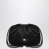Burberry Reversible Pouch Black Nylon Check Pattern