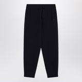 Burberry Navy Blue Elastic Drawstring Jogging Pants
