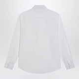 Burberry White Shirt Pointed Collar Knight Embroidery