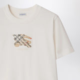 Burberry White T Shirt EKD EquestrianKnightEmblem Crest