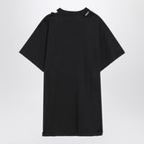 Balenciaga Black Oversized Optical Patterned T Shirt