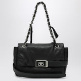 Balenciaga Black Calfskin Chain Strap Shoulder Bag