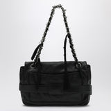 Balenciaga Black Calfskin Chain Strap Shoulder Bag