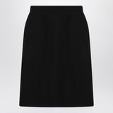 Balenciaga Black Hourglass Midi Skirt High Waist Back Zip