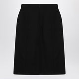 Balenciaga Black Hourglass Midi Skirt High Waist Back Zip