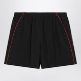 Balenciaga Black Technical Fabric Shorts Prominent Logo