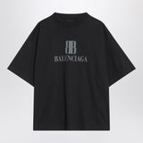 Balenciaga Faded Black NanoLogo Tee LimitedReleaseEdition