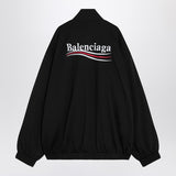 Balenciaga Black Zip Hoodie Political Campaign Logo