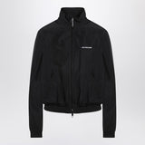 Balenciaga Black Logo Zip Bomber Jacket Collection