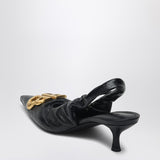 Balenciaga Black Slingbacks Monaco BB Logo Embellishment
