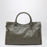 Balenciaga Le City Tote ArmyGreen Removable Straps