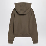 Saint Laurent Khaki Green Hooded Sweatshirt