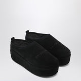 Balenciaga AlaskaSoft Black Platform Clogs Round Toe