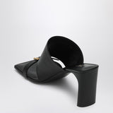 Balenciaga Black Bel Air Sandals Gold Buckle Strap Detail