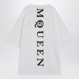 Alexander McQueen White Oversized Logo Print Tshirt