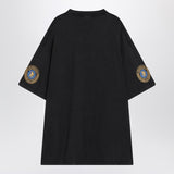 Balenciaga Faded black dry fleece Uniform Merch T-shirt
