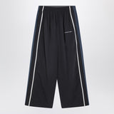 Balenciaga Black/navy blue/grey faded effect 50/50 tracksuit trousers