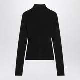 Balenciaga Black Turtleneck Ribbed Knit With NanoBB
