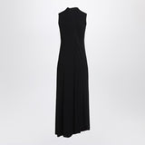 Balenciaga Black Sleeveless DrapedSilhouette Dress Back Zip
