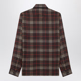 Saint Laurent Signature Luxurious Brown Tartan Shirt
