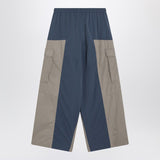 Balenciaga Beige/blue Tracksuit Cut-Up cargo trousers
