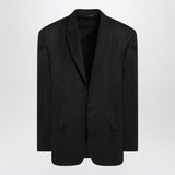 Balenciaga Black Singlebreasted Jacket Front Closure Lapels