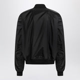Balenciaga Black Oversized Uniform Bomber Logo Patch