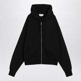 Balenciaga Black Zip Front Hoodie
