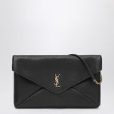 Saint Laurent Cassandre Black Envelope Bag With Chain