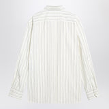 Saint Laurent White striped Cassandre shirt in cotton