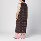 Moschino Beige Reversible Trench Coat Satin Inserts