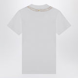 Moschino White Breakfast Croissant Necklace Logo Tee