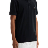 Moschino men's black cotton polo with duck embroidery