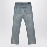 Amiri Antique Indigo Ripped Jeans Bandana Detailing