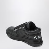 Amiri Black Perforated Toe Cap LeatherTrim Sneaker
