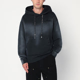 Amiri Black Bandana Hoodie Featuring Embroidered Logo