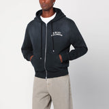 Amiri Faded Black Zip Sweatshirt With LogoBranding