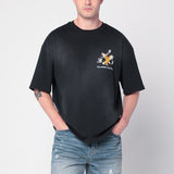 Amiri Black Premium LogoEagleChestPrint Official Tshirt