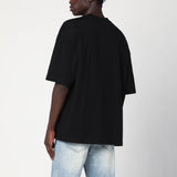 Amiri Black Tshirt Featuring Distinctive Logo Patch