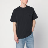 Awake NY Black Embroidered Chest Pocket Tee