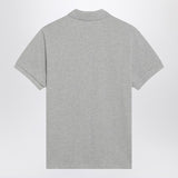 Ami Paris Charcoal Signature DeCoeur Embroidered Polo