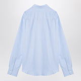 Ami Paris LightBlue Embroidered Shirt Crest Design