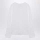 Ami Paris White Tshirt AmiDeCoeurEmbroidered Emblem