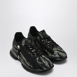 Givenchy Black CamouflagePrint Sneakers With Side Zip