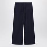 Acne Studios Navy blue satin trousers