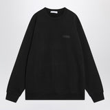 Givenchy Black Crewneck Sweatshirt With Logo Emblem