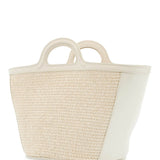 Marni beige cotton and nylon handbag with woven design